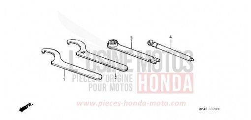 OUTILS CR80R2F de 1985